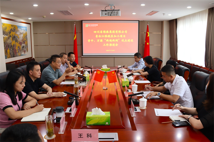 鄧華主持召開集團公司青白江保稅區(qū)加工項目資中 、萬源“兩端兩網(wǎng)”試點建設項目工作推進會