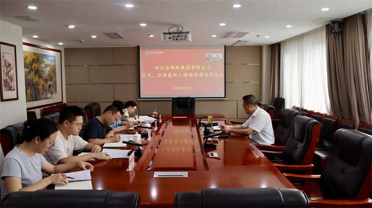 集團公司召開達州、萬源基地入園項目建設推進會